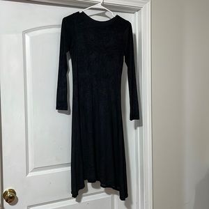 Velour feel hard tail dress